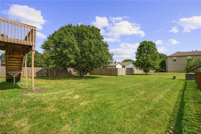 32625 W 174th St, Gardner, KS 66030 - view of yard with a deck and stairway