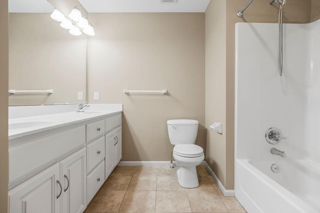 701 Tomahawk Ct, Smithville, MO 64089 - full bathroom with double vanity, tile patterned flooring, and tub / shower combination