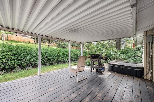 5919 N Adrian Ter, Kansas City, MO 64152 - deck with area for grilling