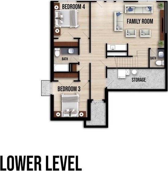 3932 SW Flinkrock Dr, Lees Summit, MO 64082 - view of property floor plan