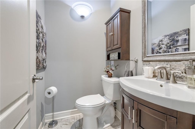 1021 SW Summit Falls Dr, Lees Summit, MO 64081 - bathroom featuring vanity and marble look tile flooring
