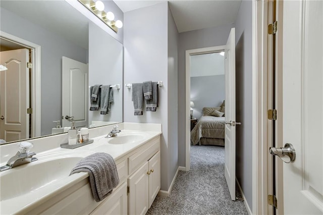 1021 SW Summit Falls Dr, Lees Summit, MO 64081 - bathroom featuring connected bathroom and double vanity