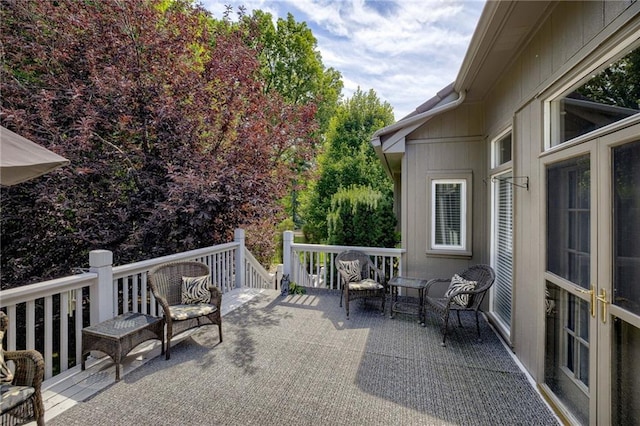 1021 SW Summit Falls Dr, Lees Summit, MO 64081 - view of patio / terrace with a wooden deck