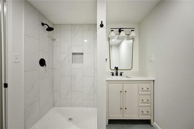 2415 E 126th St, Kansas City, MO 64146 - full bath with tiled shower and vanity