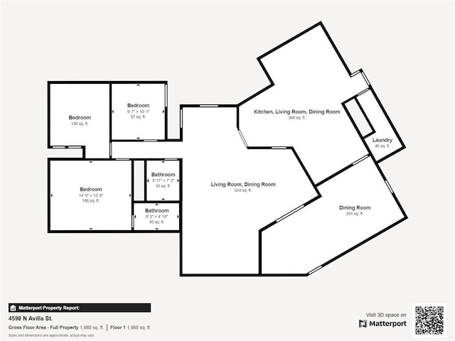 4598 N Avilla St, Reeds, MO 64859 - view of property floor plan