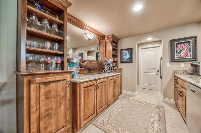 9638 Zarda Dr, Lenexa, KS 66227 - bathroom with vanity and tile patterned floors