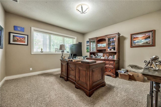 9638 Zarda Dr, Lenexa, KS 66227 - office with light colored carpet and a textured ceiling