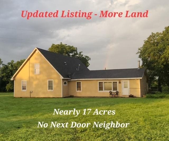 2104 County Road 4270, Independence, KS 67301 - back of property featuring a yard