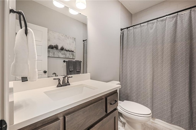 1527 SW Arbor Falls Dr, Lees Summit, MO 64082 - bathroom featuring vanity and a shower with shower curtain