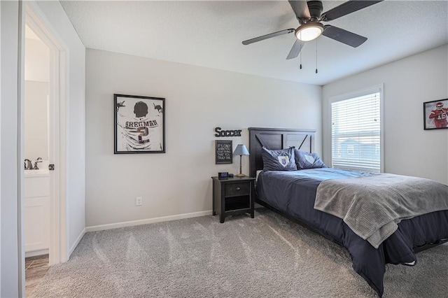 1527 SW Arbor Falls Dr, Lees Summit, MO 64082 - bedroom with carpet and a ceiling fan