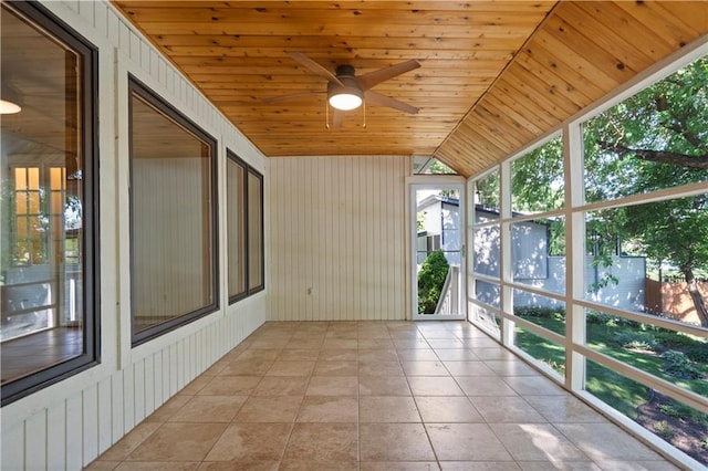 13109 W 65th St, Shawnee, KS 66216 - unfurnished sunroom with a ceiling fan and healthy amount of natural light