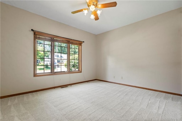 13109 W 65th St, Shawnee, KS 66216 - spare room with carpet floors and a ceiling fan