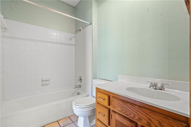 13109 W 65th St, Shawnee, KS 66216 - full bath with shower / washtub combination, tile patterned flooring, and vanity