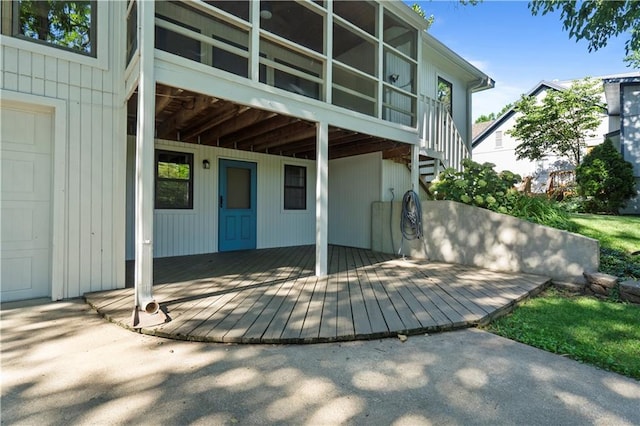 13109 W 65th St, Shawnee, KS 66216 - view of patio / terrace with a wooden deck