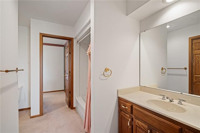 1001 E Park Rd, Garnett, KS 66032 - full bathroom with vanity and shower / bath combo