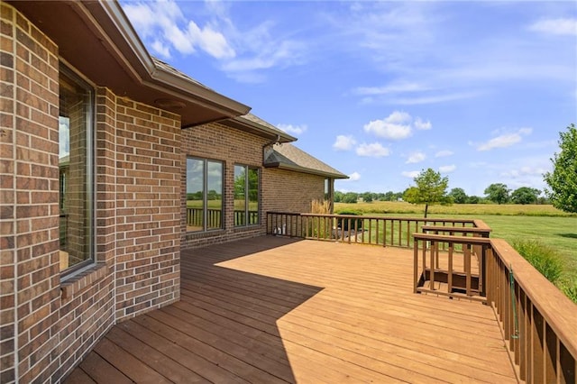 1001 E Park Rd, Garnett, KS 66032 - view of wooden terrace