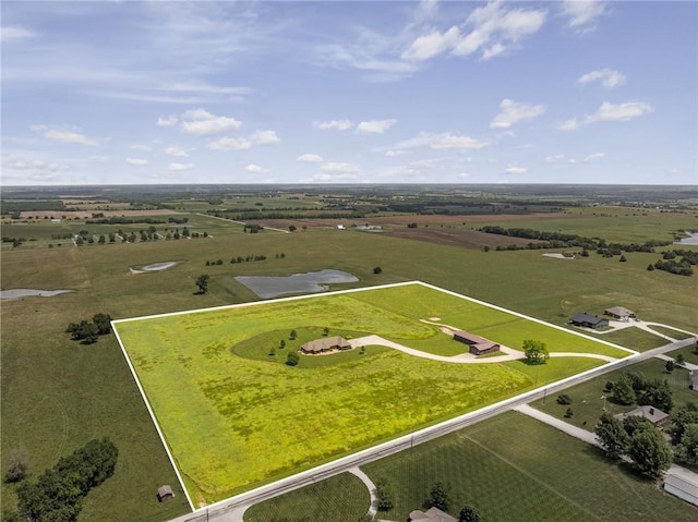 1001 E Park Rd, Garnett, KS 66032 - view of rural area featuring property parcel outlined