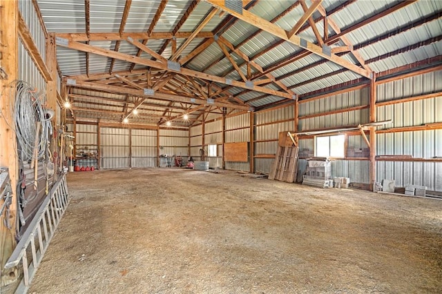 1001 E Park Rd, Garnett, KS 66032 - garage with metal wall