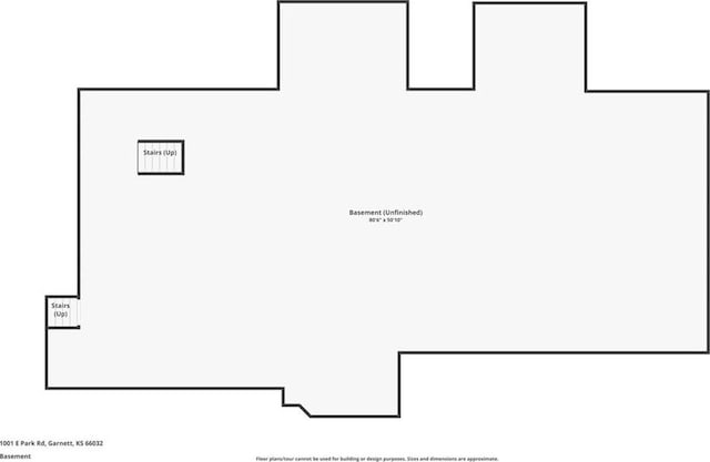 1001 E Park Rd, Garnett, KS 66032 - view of room layout