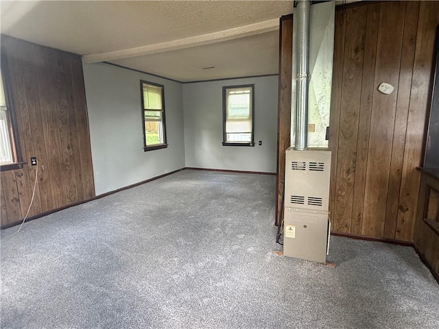 303 Bell St, Richmond, MO 64085 - unfurnished room with wooden walls and carpet
