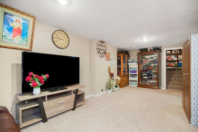7921 Yecker St, Kansas City, KS 66102 - living room with carpet and baseboards