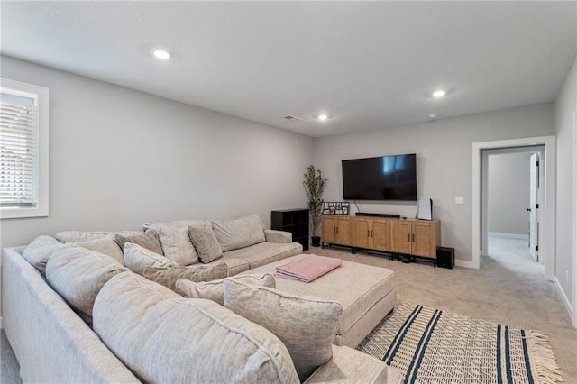 19013 W 188th Ter, Spring Hill, KS 66083 - living room with light colored carpet and recessed lighting