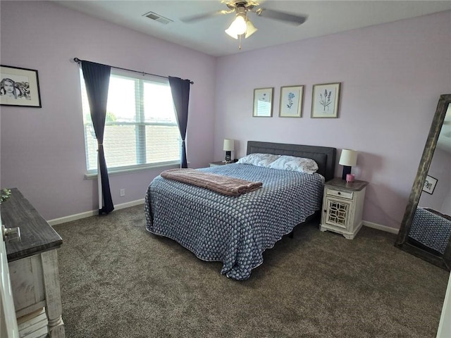 11681 S Roundtree St, Olathe, KS 66061 - carpeted bedroom with baseboards and ceiling fan