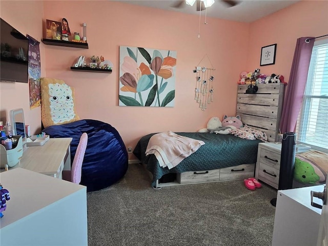 11681 S Roundtree St, Olathe, KS 66061 - bedroom with carpet floors and ceiling fan