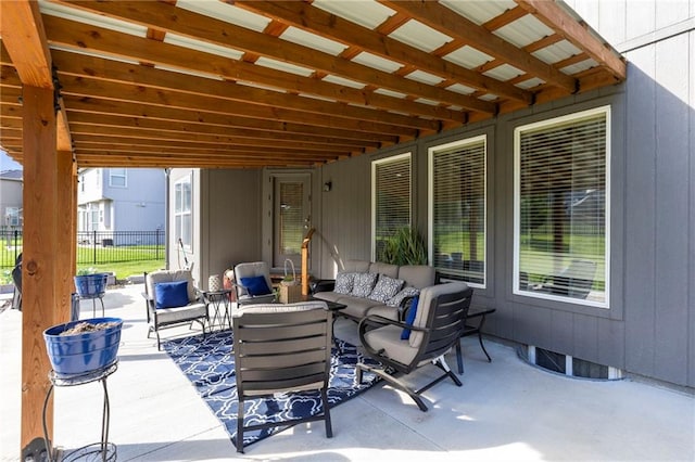 2712 SW Carlton Dr, Lees Summit, MO 64082 - view of patio featuring an outdoor hangout area