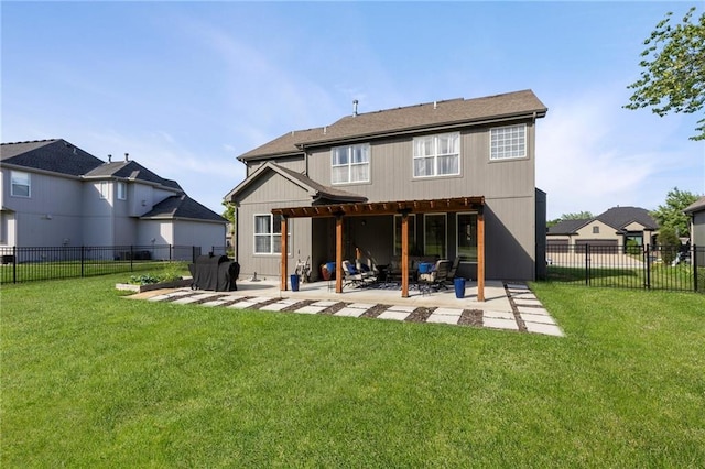 2712 SW Carlton Dr, Lees Summit, MO 64082 - rear view of property featuring a patio area and a fenced backyard