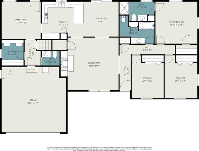 21830 155th St, Basehor, KS 66007 - view of floor plan / room layout