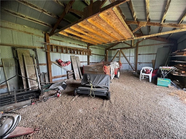 21830 155th St, Basehor, KS 66007 - garage with metal wall
