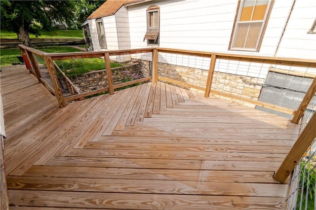 1134 Atchison St, Atchison, KS 66002 - view of wooden deck