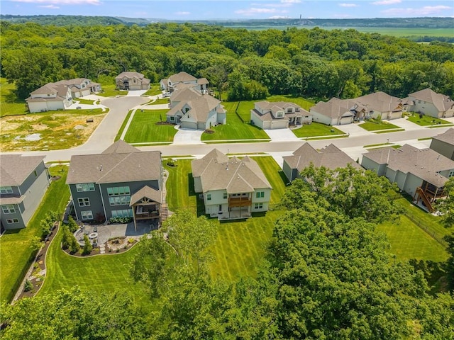 13491 Terrace Park Dr, Parkville, MO 64152 - aerial view of residential area with a forest