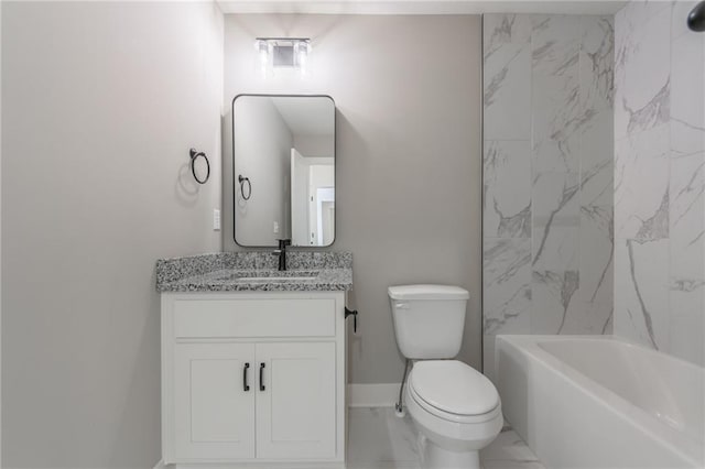 13491 Terrace Park Dr, Parkville, MO 64152 - bathroom with marble finish floors, vanity, and shower / washtub combination