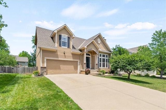 16122 W 157th St, Olathe, KS 66062 - craftsman-style house featuring driveway and roof with shingles