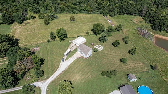 61 SW 446th Rd, Clinton, MO 64735 - aerial view of property's location with rural landscape