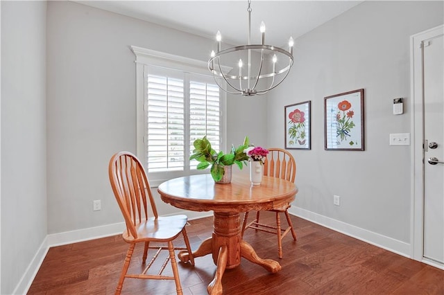 23103 W 125th Ter, Olathe, KS 66016 - dining room with a chandelier and wood finished floors