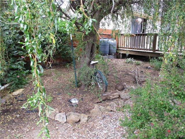 8265 Gleason Rd, Lenexa, KS 66227 - view of yard featuring a deck