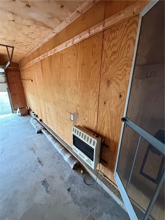 1011 N Arrowhead Dr, Burlington, KS 66839 - detailed view of heating unit and unfinished concrete floors