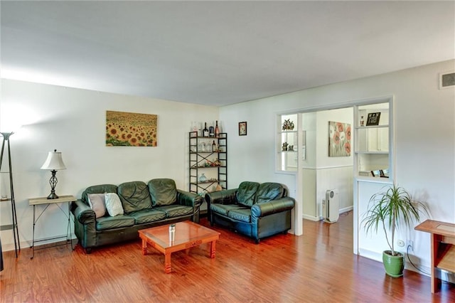 16128 Midland Dr, Shawnee, KS 66217 - living area with wood finished floors and baseboards