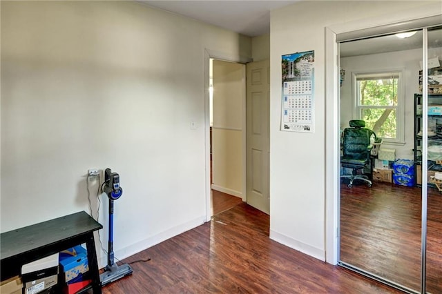 16128 Midland Dr, Shawnee, KS 66217 - home office featuring wood finished floors and baseboards