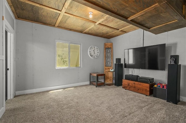 801 NW Hickory Ridge Dr, Grain Valley, MO 64029 - living area with carpet flooring and baseboards