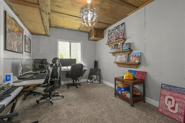 801 NW Hickory Ridge Dr, Grain Valley, MO 64029 - view of carpeted office space