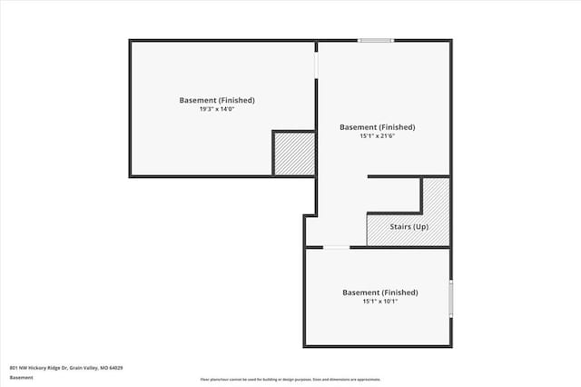801 NW Hickory Ridge Dr, Grain Valley, MO 64029 - view of home floor plan
