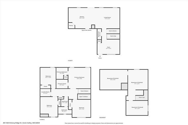 801 NW Hickory Ridge Dr, Grain Valley, MO 64029 - view of room layout
