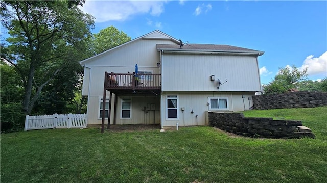 16810 NE 170th Ter, Holt, MO 64048 - rear view of property with a deck