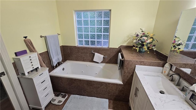 16810 NE 170th Ter, Holt, MO 64048 - bathroom with plenty of natural light, a tub with jets, and vanity