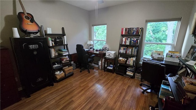 16810 NE 170th Ter, Holt, MO 64048 - office area with wood finished floors and plenty of natural light