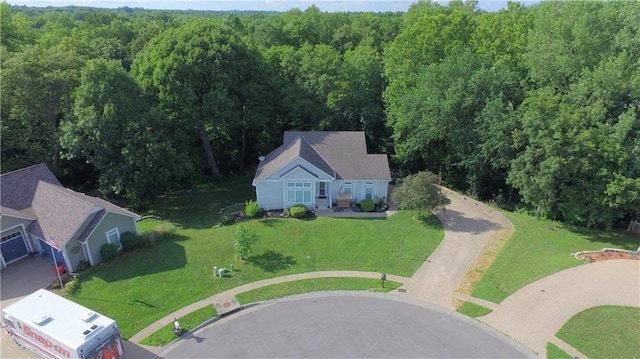 16810 NE 170th Ter, Holt, MO 64048 - view from above of property featuring a heavily wooded area